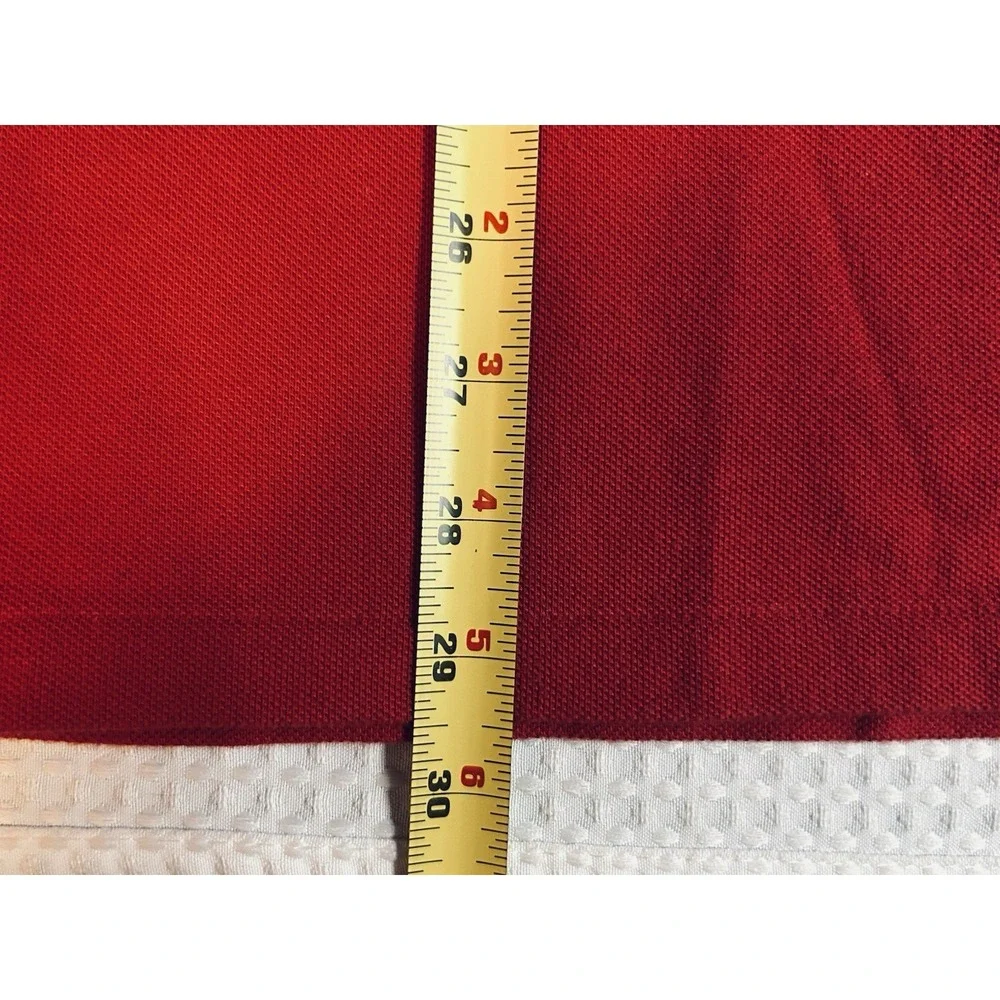 Polo Ralph Lauren Shirt Men's XL - Red Short Sleeves Black Pony Custom Slim Fit